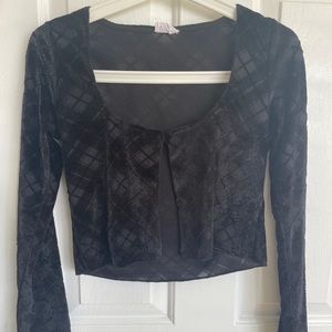 Front button Black Long Sleeve